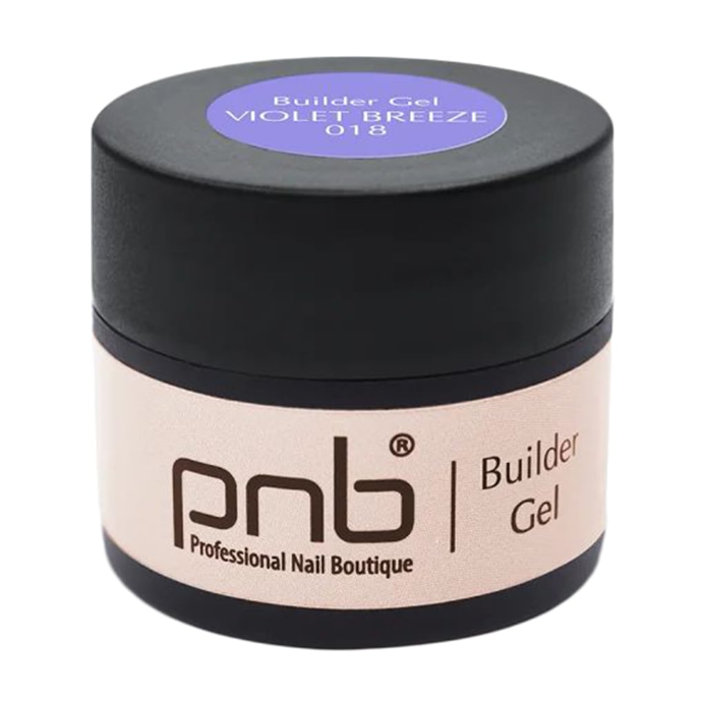 Моделювальний гель для нігтів PNB UV/LED Builder Gel, 018 Violet Breeze, 5 мл